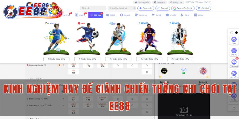 Kinh nghiệm hay để giành chiến thắng khi chơi tại EE88