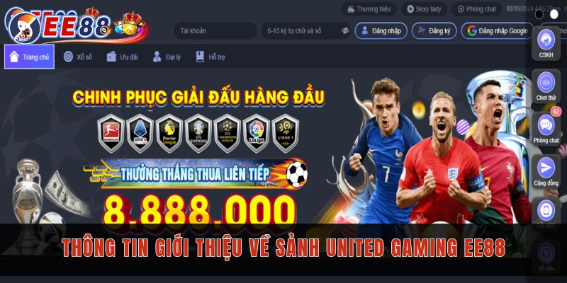 Thông tin giới thiệu về sảnh United Gaming EE88